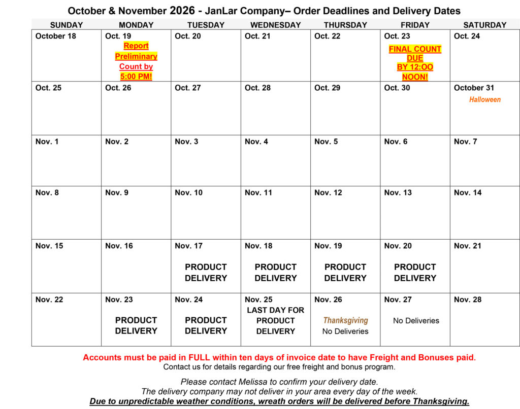 2026-Oct-Nov-Calendar-ORDER-DELIVERY-DATES
